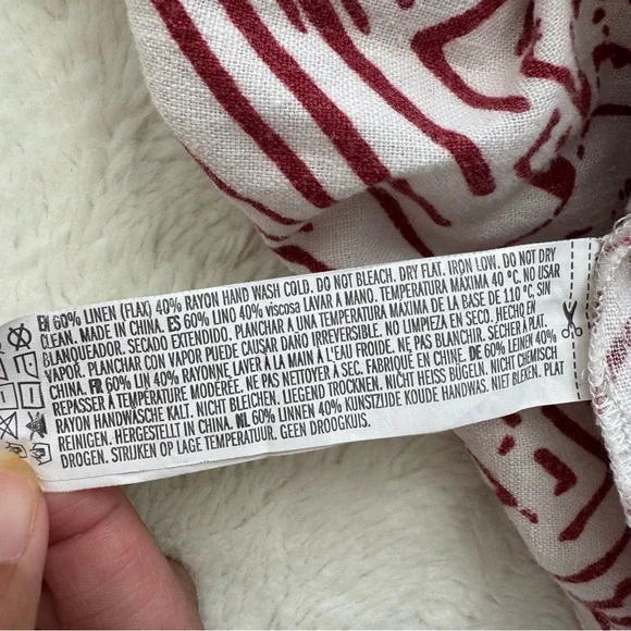 Forever 21 Contemporary Geometric Print Mini Dress Women’s XS Linen Blend Casual - Picture 7 of 9